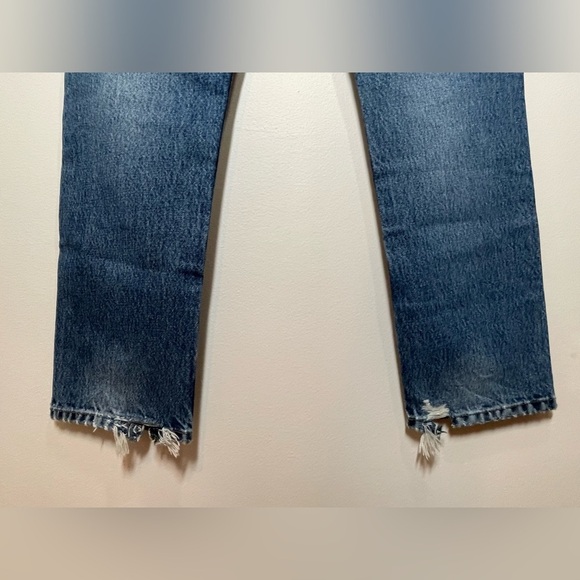 RE/DONE Jeans Women’s Size 26 70s Cigarette Straight Jeans in Destroyed Mar - Picture 9 of 12